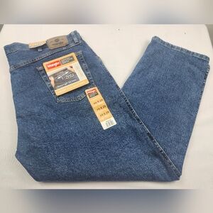 Wrangler Men’s 44x29 Dark Blue Flex Waist Jeans NWT